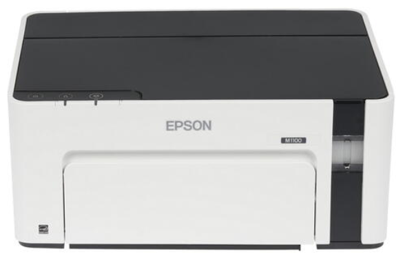 Принтер струйный Epson L1100, ч/б, A4, серый/черный