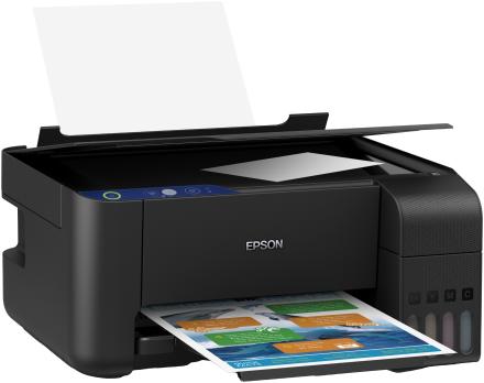 МФУ струйное Epson L3101, цветн, A4, черный