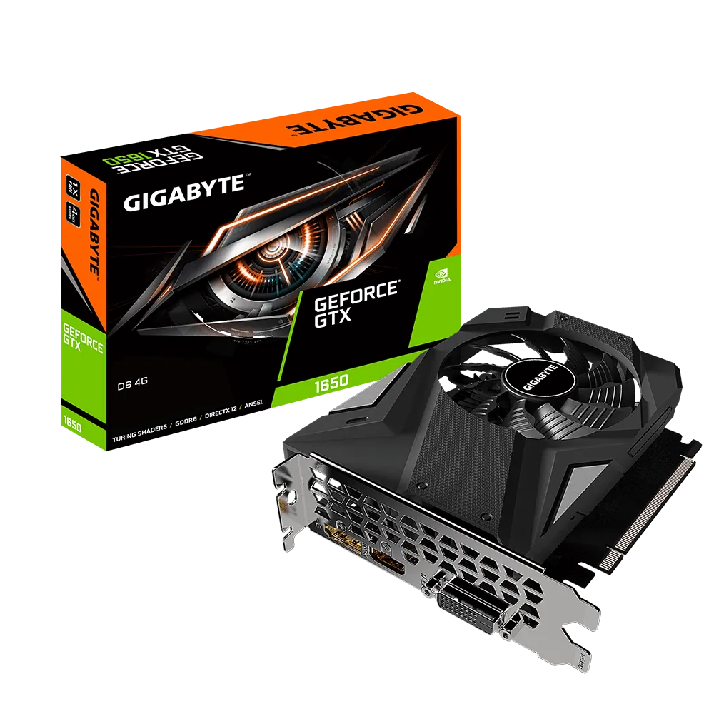 Gigabyte - 4GB GeForce GTX1650 128Bit GDDR5 GV-N1656D6-4GD