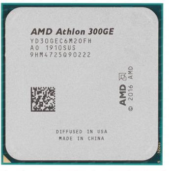 AMD Athlon 300GE - 3.4 GHz, 2 cores/4 threads, 4 MB, GPU, AM4, (YD30GEC6M2OFH), oem