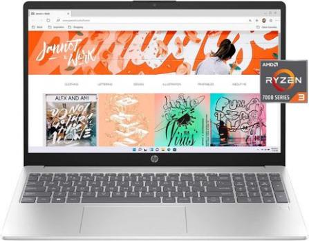 HP 15 FHD AMD Ryzen 3 7320U, 4 GB RAM, 256 GB SSD
