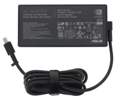 Зарядное устройство Asus ROG Zephyrus G14 G15 GA401IV GA502DU TUF505DU FX506L A17, 20 в, 9 А, 180 Вт
